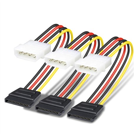 Benfei Câble d'alimentation Molex vers SATA 4 broches (SATA vers Molex) 25 cm