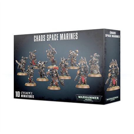 Games Workshop Warhammer 40k - Space Marine du Chaos Squad (2019) 99120102098 Taille Unique Noir