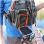 Raprance Sac à dos gilet de pêche à la mouche, réglable, léger et à séchage rapide, avec 17 poches pour truite, bar, sel