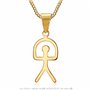 BOBIJOO Jewelry - Pendentif Indalo Homme Femme Chance Espagnol Gipsy Acier Or Doré Plaqué Chaîne