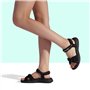 DREAM PAIRS Sandales de Sport pour Femmes Confortable et Légères Sandale de randonnée d'été Décontractées,Size 39,Noir,QDL19001L
