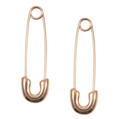 Happiness Boutique Femmes Boucles d'Oreilles Epingle de Sûreté Plaqué Or Rose | Boucles d'Oreilles Délicates Bijoux Acier Inoxyd