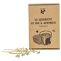 Lot de 100 mèches de bougies durables en chanvre renouvelable et cire d'abeille naturelle sans paraffine (10 cm) avec porte-mèch