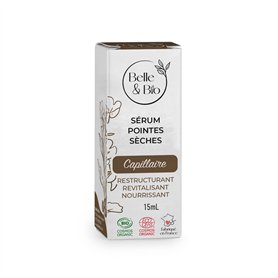 Belle&Bio Sérum Pointes Sèches Sans Rinçage Certifié Bio Par Ecocert 15 Ml