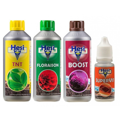 Basic pack engrais HESI terre 3 x 1 litre + Super Vit