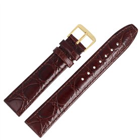 MARBURGER 52920 Bracelet de montre en cuir croco (Caiman) gaufré avec couture et kit d'outils de montage 20 mm MARBURGER 52920 Bracelet de montre en cuir croco (Caiman) gaufré avec couture et kit d'outils de montage 20 mm