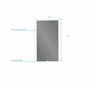 AURLANE Miroir Salle de Bain LED Auto-éclairant Border Lines 70x45
