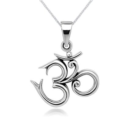 Treasure Bay Pendentif en argent 925 ohms pour femme sur chaîne en argent de 2