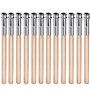12 Pièces Extendeurs de Crayon en Bois Allongeur de Crayon d'Art Extension de Crayon avec Poignée en Aluminium pour Fournitures