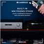 Cambridge Audio AXR100 - Récepteur stéréo Hi-FI séparé de 100 Watts avec scène Phono intégrée Radio FM/AM et Bluetooth 5.0 - Gri