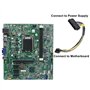 iHaospace Câble adaptateur d'alimentation ATX 24 broches vers 8 broches pour Dell Optiplex 3020 7020 9020