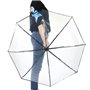 Cafopgrill Transparenter Regenschirm, tragbarer dreifacher Reiseregenschirm Sun Rain Folding Ladies Fashion Umbrella Zuverlässig