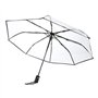 Cafopgrill Transparenter Regenschirm, tragbarer dreifacher Reiseregenschirm Sun Rain Folding Ladies Fashion Umbrella Zuverlässig