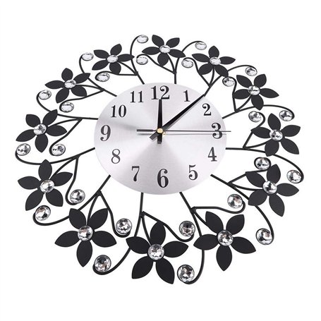 Horloges murales en métal silencieuses Modernes d'horloge Non-strident silencieuses pour Le décor de Bureau à la Maison