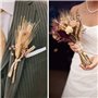 HUAESIN 100pcs Blé Séché Bouquets de Blé Séché Naturel Decoration Blé Naturel Seché Fleurs Sechees Naturelles Decoration pour Ba