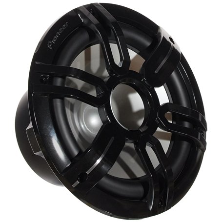 Pioneer TS-ME100WS | Subwoofer de qualité marine de 25 cm / 10 pouces (900 W) | Grille en noir et blanc