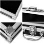 JoyFan Mini boîte à outils portable en aluminium pour transporter des artisans et voyage (Noir, 180 x 110 x 55 mm)