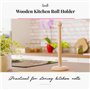 Tuuli Kitchen Porte Sopalin Support Essuie Tout Porte Rouleau Cuisine Bois 35 x 12 cm
