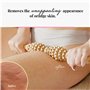 Tuuli Accessories Anti Cellulite Masseur Rouleau de Massage Appareil Maderothérapie Bois 40 cm