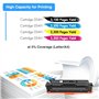 True Image Lot de 4 Cartouches de Toner de Rechange 054 054H pour imprimante Canon Color ImageCLASS MF644Cdw MF642Cdw LBP622Cdw 