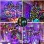 NEXVIN Guirlande Lumineuse Sapin de Noel 20M 200 LED Multicolore Lumiere Sapin de Noel, Guirlande Electrique avec Minuterie 8 Mo
