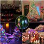 NEXVIN Guirlande Lumineuse Sapin de Noel 20M 200 LED Multicolore Lumiere Sapin de Noel, Guirlande Electrique avec Minuterie 8 Mo