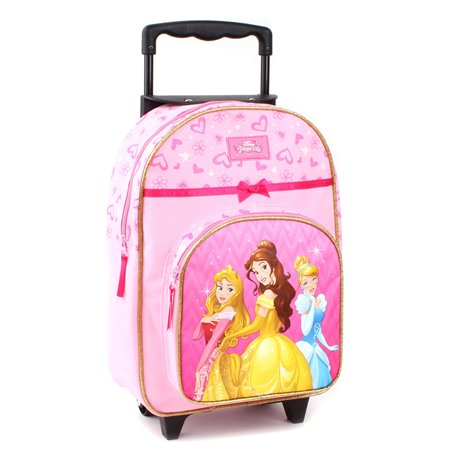 Disney Princesses Sac à Dos à roulettes pour Enfants - Rose
