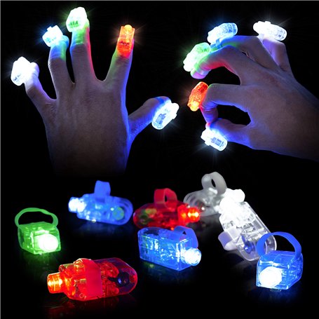 THE TWIDDLERS 100 Lumières de Doigt LED pour Garçons & Filles