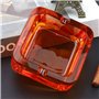 Kepfire Simple Style Cristal Carré Cendriers Mode Créatif Personnalité Cadeau Européen Maison Bureau Café Hôtel Ornements Orange