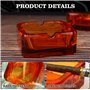 Kepfire Simple Style Cristal Carré Cendriers Mode Créatif Personnalité Cadeau Européen Maison Bureau Café Hôtel Ornements Orange