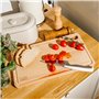 Creative Home Grande Planche a Decouper Bois | 42 x 24,5 x 1,5 cm | Planche à Découper pour la Cuisine | avec Rainure pour le Ju