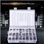 280Pcs M1.5 / M2 / M2.5 / M3 / M4 / M5 / M6 / M8 Assortiment de broches à rouleau avec coffret de rangement, Kit de goupilles à 