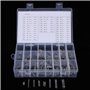 280Pcs M1.5 / M2 / M2.5 / M3 / M4 / M5 / M6 / M8 Assortiment de broches à rouleau avec coffret de rangement, Kit de goupilles à 