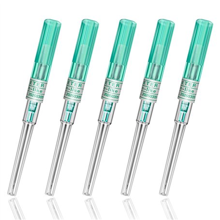 SOTICA Aiguilles Piercing 5PCS Catheter Piercing 18G Aiguille de Piercing Nez Oreille IV Aiguilles de Cathéter Piercing Outils d