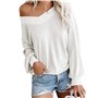 Dreamskull Dames Femmes Pull Blouses Chemise Long Jumper Tops Chemise Longue Chemisier Long Casier Élégant À Manches Longues Épa