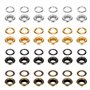 Gasea 120 Set Grommets Eyelets Métal 4 Couleurs œillets avec Rondelles 6mm Kit d'Outils à Oeillet Couture Avec 3PCS Grommets Ins