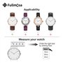 Fullmosa Bracelet de montre 20mm,bracelet de remplacement en cuir véritable, bracelet de montre interchangeable pour hommes et f