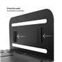 Maclean MC-851 Support Universel pour Ordinateur Portable avec roulettes et Support pour Ordinateur jusqu'à 10 kg