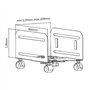 Maclean MC-851 Support Universel pour Ordinateur Portable avec roulettes et Support pour Ordinateur jusqu'à 10 kg