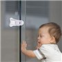 Serrure de Porte Coulissante pour Bébé avec Patin Adhésif