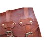 american blue Sacoches de Selle en Cuir Marron Sacoche de Selle Sacoche arrière 2 Poches Sac à Outils pour vélo et Moto