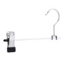 Amazon Basics Cintres à pinces en métal pour pantalons et jupes, lot de 20, Chromé
