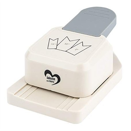 Ideen mit Herz Emporte-pièce en forme de cœur - Pour 3 tailles différentes - Perforatrice à motifs pour papier - Pour fabriquer