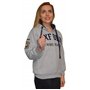 Oxford University OU129 Licensed Zipped Unisex Hooded Sweatshirt Grey S