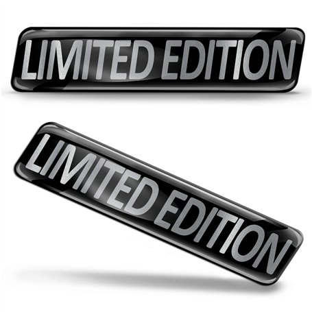 Biomar Labs® 2 x 3D Flexibles Autocollant Stickers Limited Edition pour Voiture Moto finestrìno Porte Casque Scooter Skateboard