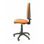 Piqueras y Crespo Chaise Ayna Simili Cuir Orange Roues parquet