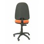Piqueras y Crespo Chaise Ayna Simili Cuir Orange Roues parquet