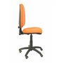 Piqueras y Crespo Chaise Ayna Simili Cuir Orange Roues parquet