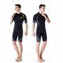 ZCCO Combinaison de plongée Courte en néoprène de qualité supérieure pour Homme - 1,5/3 mm - Fermeture éclair dans Le Dos - pour