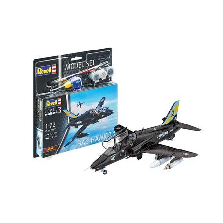 Revell Model Set - 64970 - Maquette d'avion - Bae Hawk T.1 - avec Accessoires - Néchelle 1/72 - Niveau 3/5